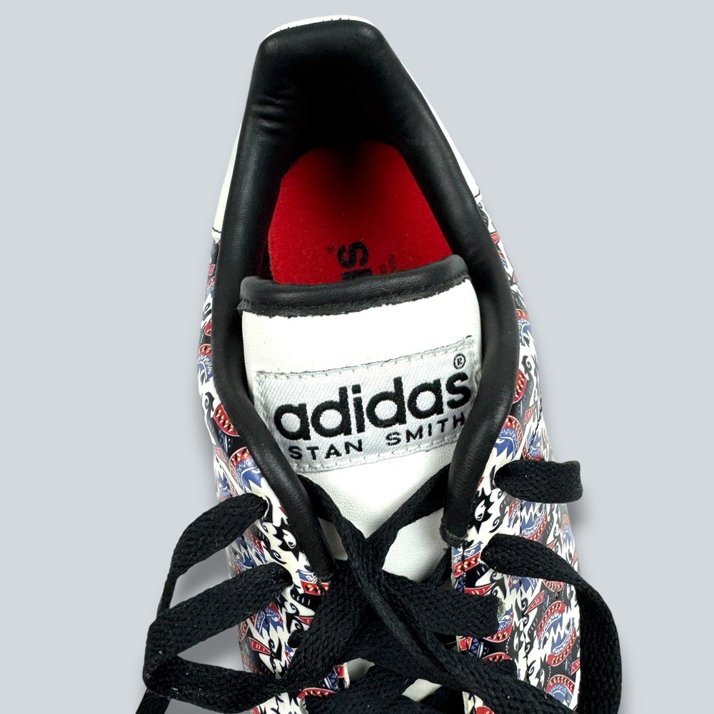 ADIDAS Collab STAN SMITH 2 Athletic Shoes Sz 10 Court Jester Joker Graffiti Art - Picture 11 of 13